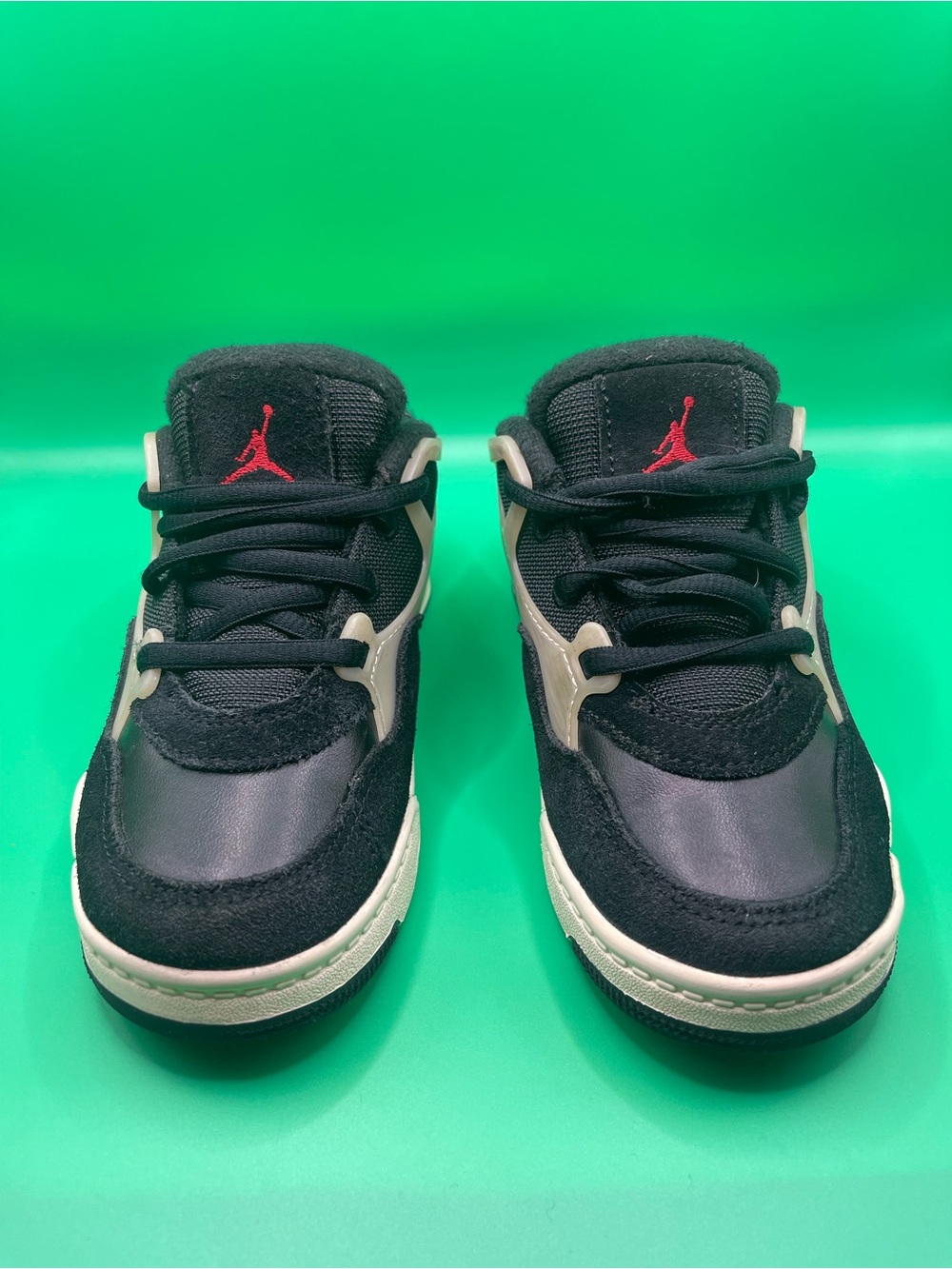 Jordan Kids' Black, Cream & Red Low-Top Sneakers